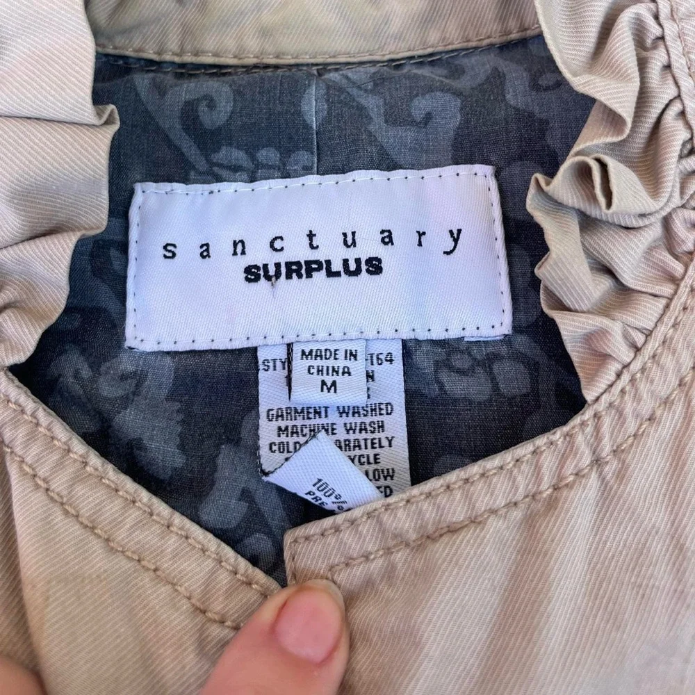 Timeless Sanctuary surpluses Khaki blazer sz m - Picture 4 of 7